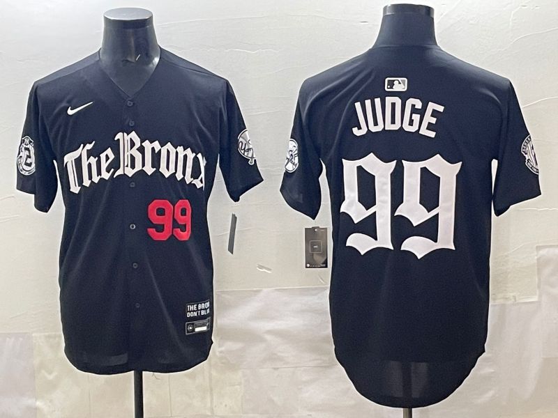 Men 2025 New York Yankees #99 Judge Black Five generations Joint Name Nike MLB Jersey style 32->new york yankees->MLB Jersey